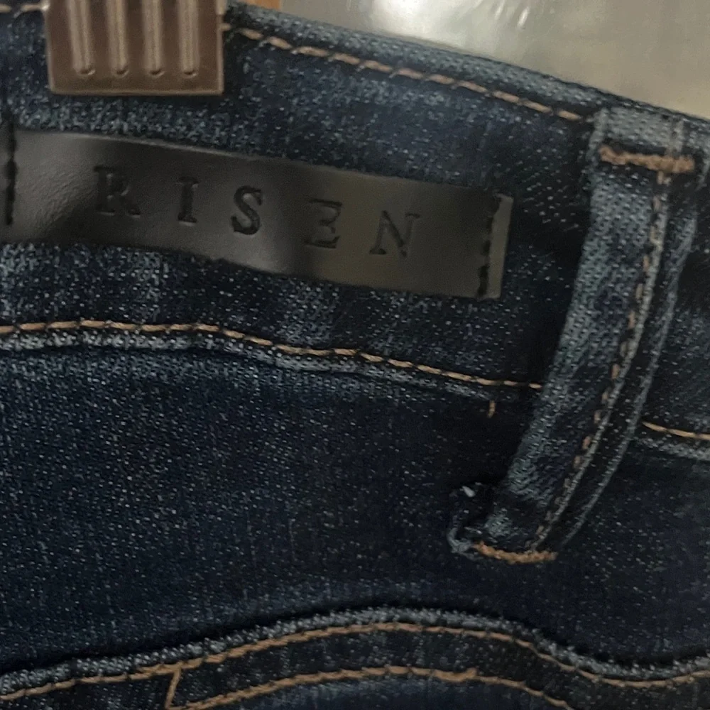 NWT Risen Dark Blue mid rise Flare Jeans Sz 32